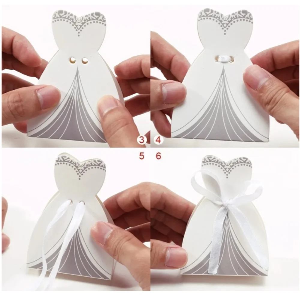 Elegant Wedding Favor Boxes - Black and White